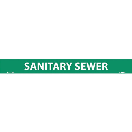 NMC Sanitary Sewer Pressure Sensitive, Pk25, C1223G C1223G