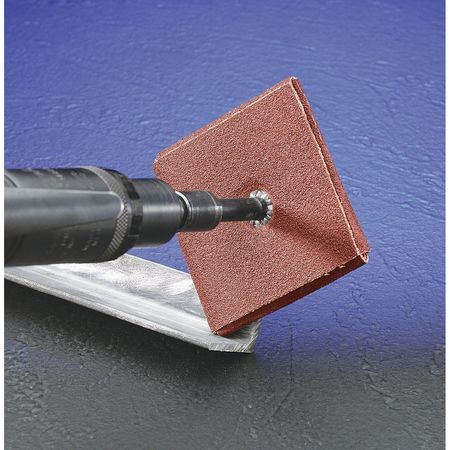 United Abrasives/Sait Square Pad, 3x1/4, 1/4-20,120x,  48028