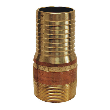 Dixon Brass King Combination Nipple, MNPT x Barbed BST25