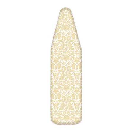 Homz Homz Ultimate Wide Top Ironing Board Replacement Cover & Pad, Yellow Damask 1950073EC.01