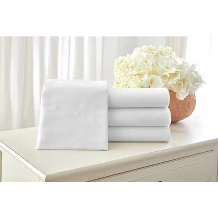 5 STAR HOTEL COLLECTION Pillow Case, 300 Solid, 4" Hem, 21x31", PK12 1S17295