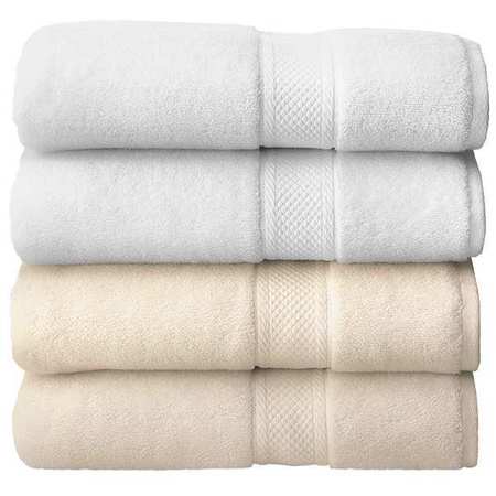 GRAND PATRICIAN White Bath Towel, 30x56", PK12 7133555