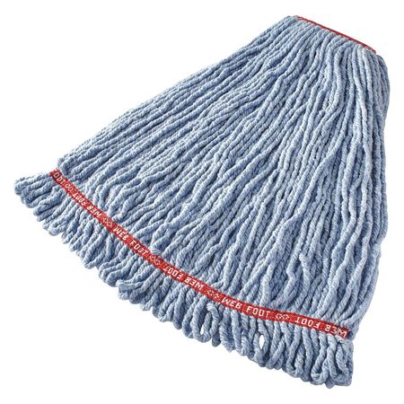 Rubbermaid Commercial Web Foot(R) 4-Ply Cotton/Synthetic Blend Yarn Wet Mop Heads, Looped FGA21306BL00