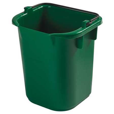 RUBBERMAID COMMERCIAL Disinfecting Pail, 5 qt, Green 1857377