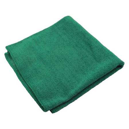 MICROFIBER TECHNOLOGIES Microfiber Cloth Cloth Wipe 16" x 16", Green LFK301