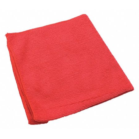 Microfiber Technologies Microfiber Cloth Cloth Wipe 16" x 16", Red LFK451