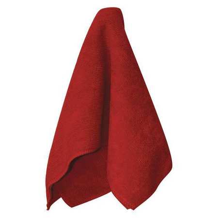 Microfiber Technologies Microfiber Cloth General Purpose Cloth Wipe 16" x 16", Red LFK450