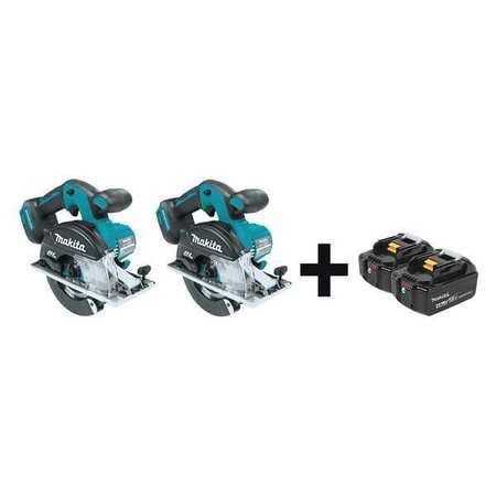 MAKITA Cordless Circular Saw Kit, 18V, 4.0Ah XSC02Z, XSC02Z + BL1840B-2