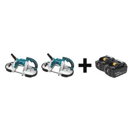 MAKITA Portable Band Saw Kit, 18V DC, 44 7/8 in Blade Length XBP02Z, XBP02Z + BL1840B-2