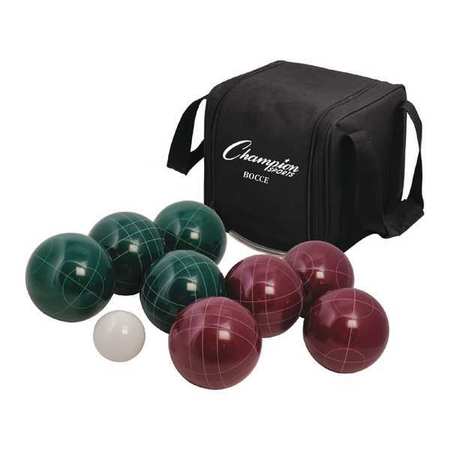 CHAMPION SPORTS Deluxe Bocce Tournament Set, w/Bag CG200