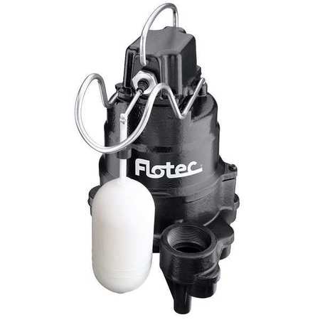 FLOTEC 1/3 HP 1-1/2" Sump Pump, Cast Iron, 2 Pole, 115V, 1/3HP 115V FPSC3350A