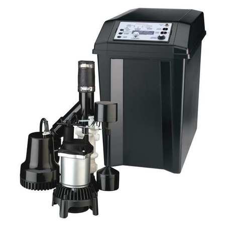 Flotec Sump Pump, Battery Backup System, 1/3HP FPCC3320