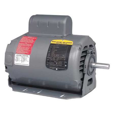 BALDOR-RELIANCE Capacitor-Start AC Induction Motor, 1/2 HP, 56 Frame, 115V AC, 230V AC Voltage, 1,725 Nameplate RPM RL1304A