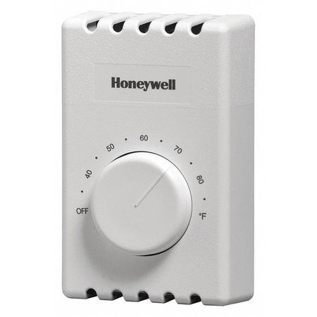 Honeywell Home Manual Thermostat, 4 Wire, 2 or 4 Wire Non-Polarized Connection 120 to 240V CT410B1017/E1
