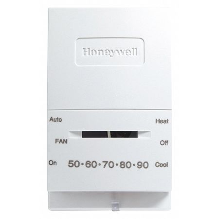 Honeywell Home Manual Thermostat, Wall Mount, Hardwired, 24VAC CT51N1007/E1
