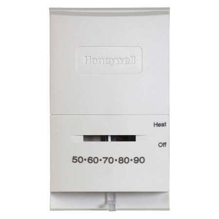 Honeywell Home Standard Millivolt Heat Manual Thermostat, Floor/Wall Mount, Hardwired, 24/750mVAC CT53K1006/E1