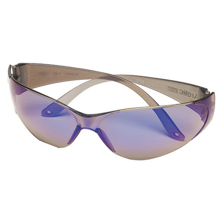 Msa Safety Safety Glasses, Blue Anti-Fog, Scratch-Resistant 10008179