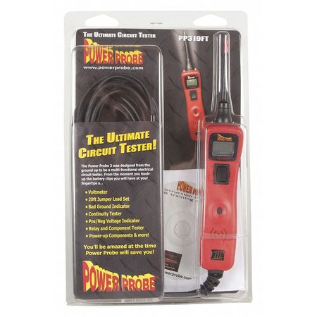 Power Probe Circuit Tester, Clam Shell, Red PP3CSRED
