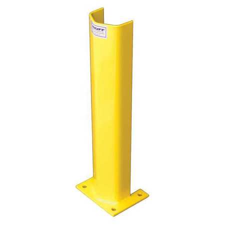 BLUFF MANUFACTURING Steel Post Protector, 24" 1/4PO24-YEL