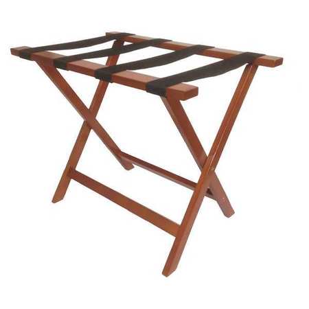 Hospitality 1 Source Luggage Rack, Wood, Light Mahogany LRWSTD04