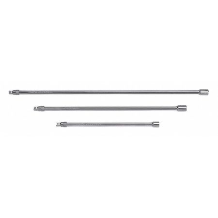 WILLIAMS Locking Extension Bar 1/4" Dr, 24" L, 1 Pieces, Chrome plated 30028