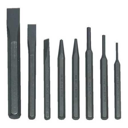 WILLIAMS Williams Punch and Chisel Set, 8pcs. PC-8