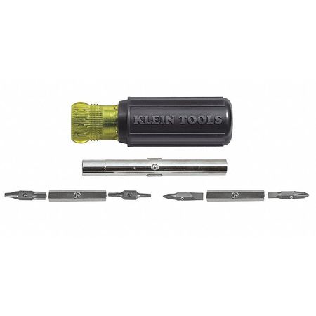 Klein Tools Screwdriver, 11-In-1, Combo Screw Tips 4" 32505