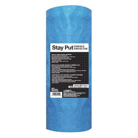 STAY PUT SurfaceProtect, HvyDuty, 36"x6 ft. Mat, PK4 89124