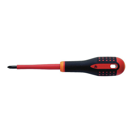 BAHCO Insulated Phillips Screwdriver, #0 pt., 6" Phillips #0 BE-8600S