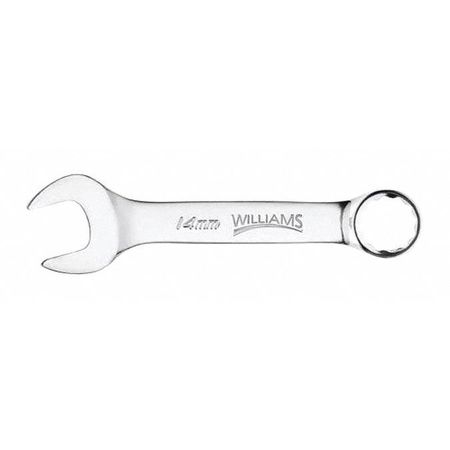 Williams Williams Stubby Combo Wrench, 8mm, High Polish 11708