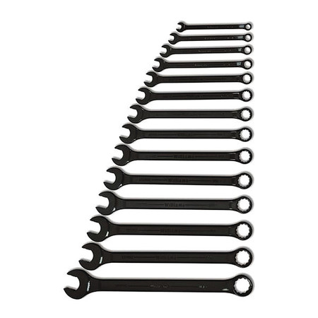 Williams Williams Super Combo Wrench Set, Black, 15 pcs., SAE WS-1172BSC