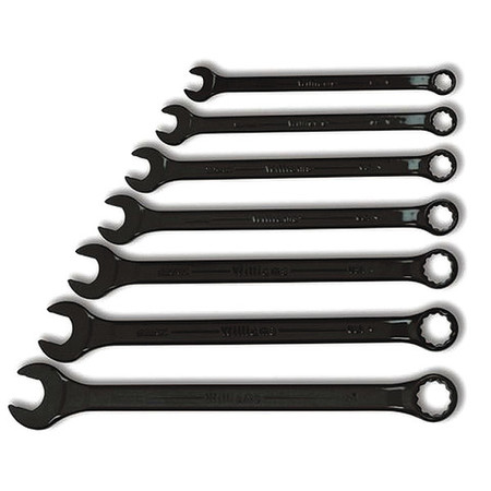 WILLIAMS Williams Super Combo Wrench Set, Black, 7 pcs., SAE WS-1170BSC