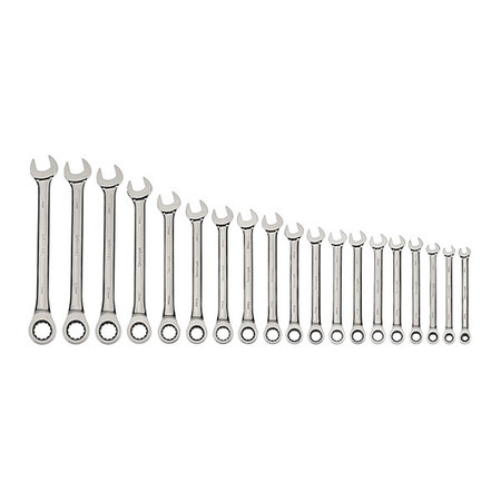 Williams Williams Combo Ratchet Wrench Set, 19 pcs. MWS-1125NRC