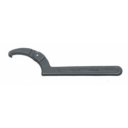 Williams 474 Adjustable Hook Spanner Wrench, 2 to 4-3/4-Inch