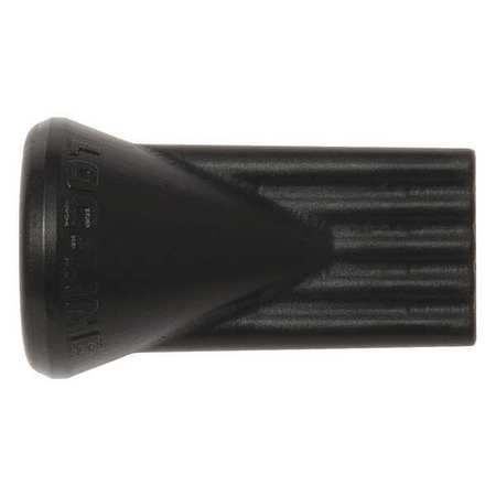 LOC-LINE Flat 5 Hole Nozzle, Black, 1/4", PK20 49453-BLK