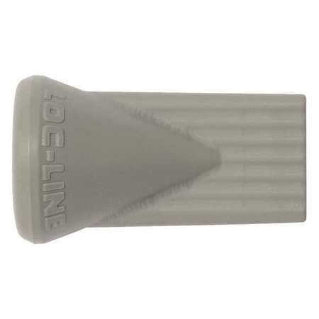 LOC-LINE Flat 7 Hole Nozzle, Gray, 1/4", PK20 49454-G