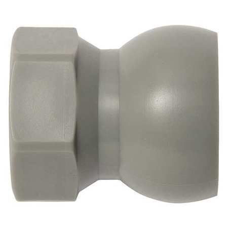 LOC-LINE SAE Flare Nut Adapter, Gray, 3/8", PK20 59873-G