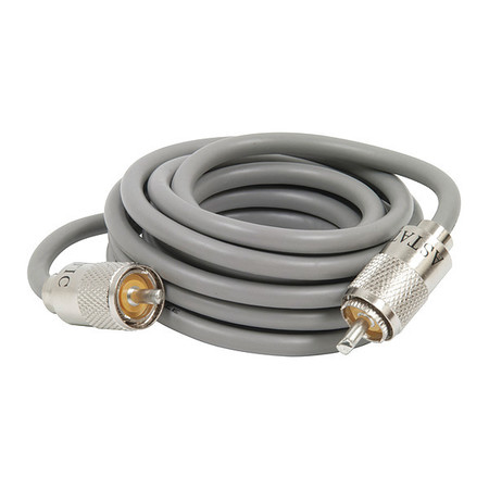 ASTATIC Mini 8 Coaxial Cable, 9ft., Gray 302-10274