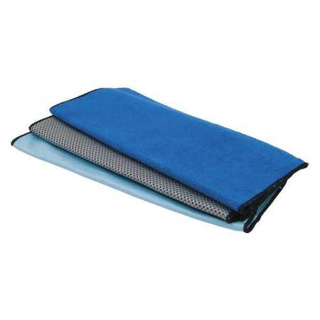 ROADPRO Multi-Purpose Towels 12" x 16", Dark Blue, Light Blue, Grey, 3PK RPCS03