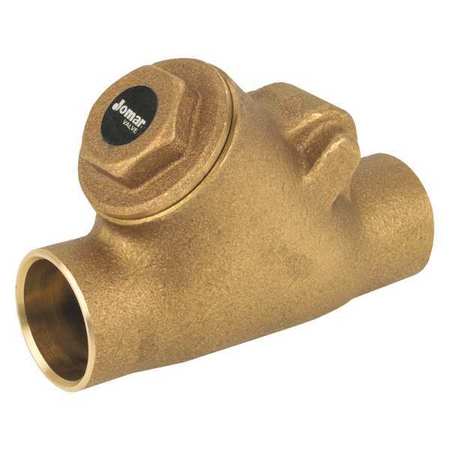 JOMAR VALVE 3" Solder Bronze Y Check Valve S-511