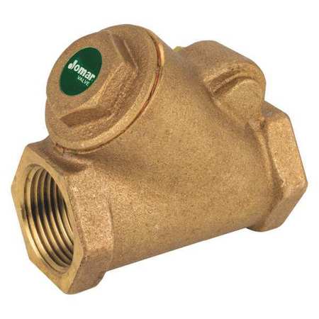 JOMAR VALVE 3/4" NPT Bronze Y Check Valve T-511G