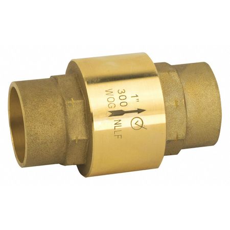 JOMAR VALVE 3/4" Solder Lead Free Brass Spring Check Valve S-521G