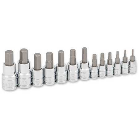 Titan Hex Bit Socket Set, Metric, 13 pcs 16124SA