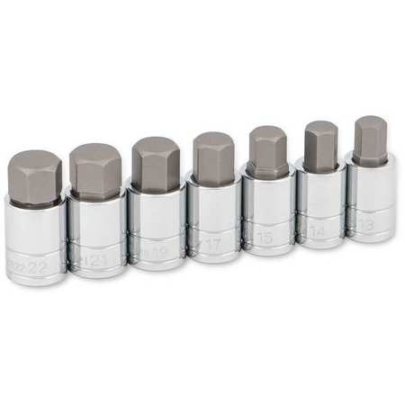 Titan Hex Bit Socket Set, Metric, 7 pcs 16131