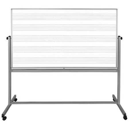 LUXOR Reversible Magnetic Music Board, 72"x40" MB7248MM