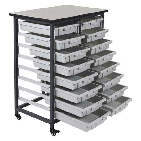 Luxor Stackable Storage Bins, (16 S) MBS-DR-16S