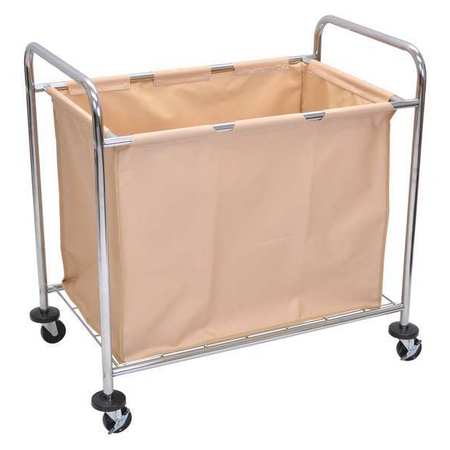 Luxor Laundry Cart, w/Tan Canvas Bag HL14