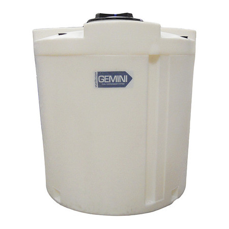 PEABODY ENGINEERING Storage Tank, Double Wall Vertical, XLPE 1.5, Nat, 500 Gal 01-30134