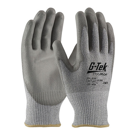 PIP Cut Resistant Coated Gloves, A4 Cut Level, Polyurethane, L, 12PK 16-560/L
