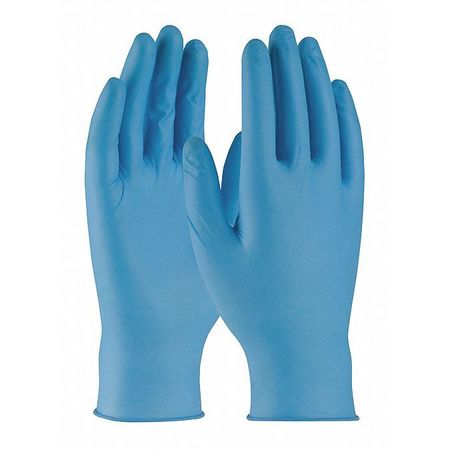 Pip Ambi-dex Super 8, Disposable Gloves, 0.2mm Palm, Nitrile, Powder-Free, M, 50 PK, Blue 63-338PF/M